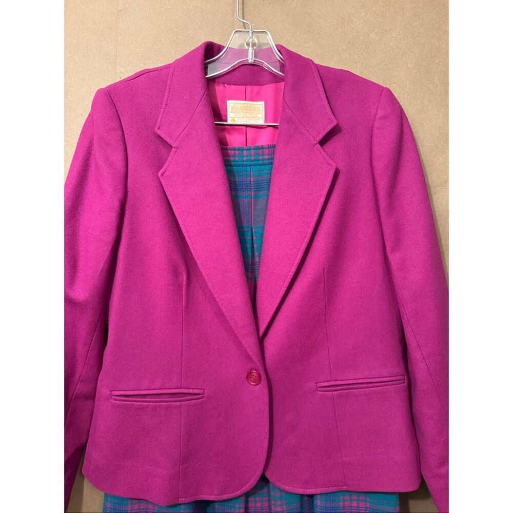 Pendleton Blazer & Skirt Suit Set Wool - Picture 2 of 14